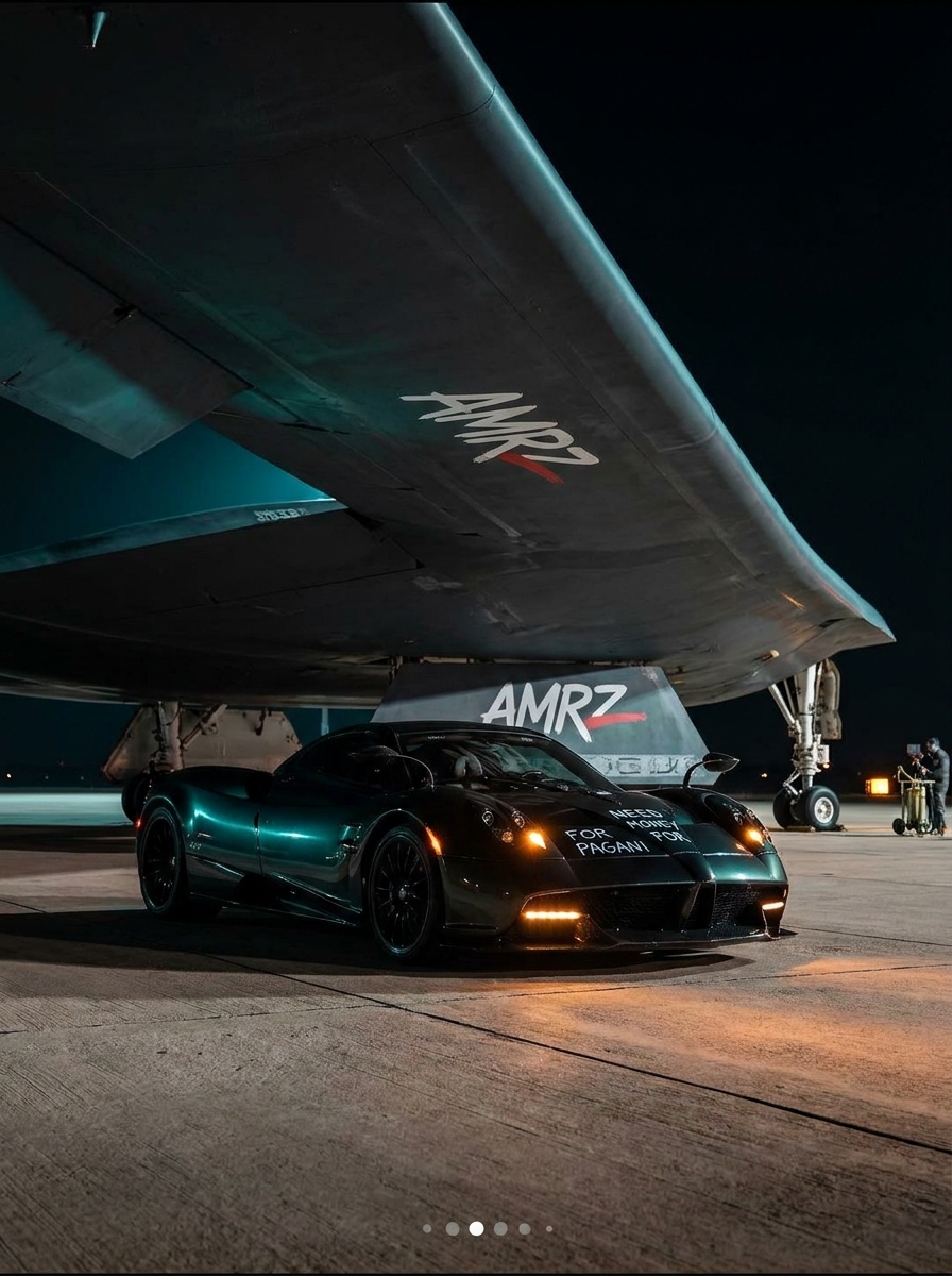 Hypercar Under Stealth Bomber
